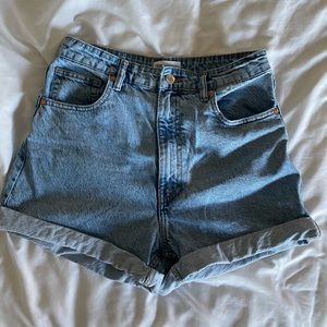 Zara high waisted jean shorts size 8